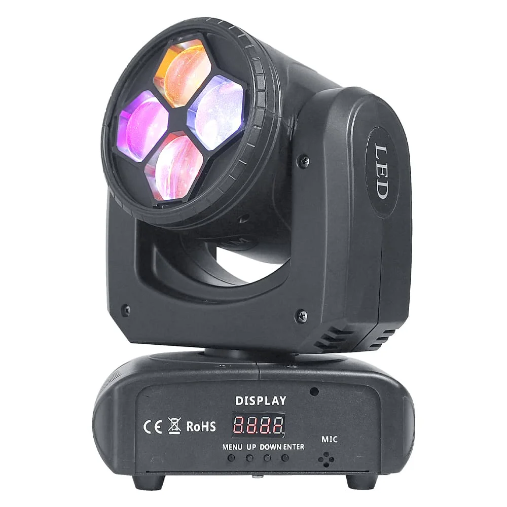 DJ Effect LED Mini 4*20W RGBW Bee Eye Effect Frost Beam Wash Moving Head Light