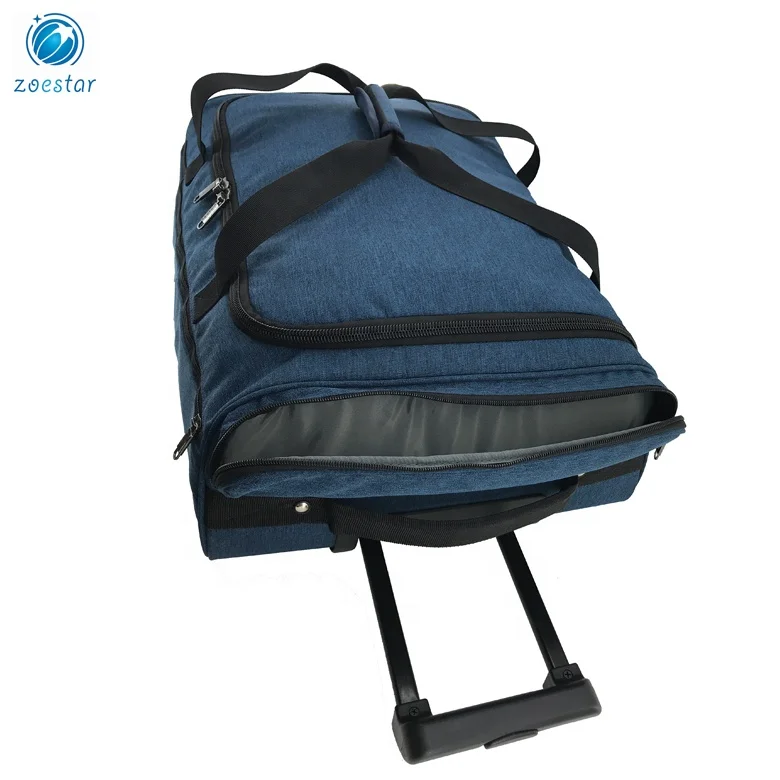 Luggage Trolley Bag Carry On Travel Duffel Bag with Wheels Travel House Organizer