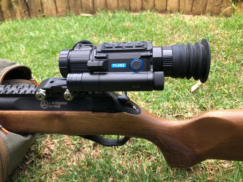 PARD NV008SLRF HUNTING DAY & NIGHT VISION RIFLE SCOPE MONOCULAR CAMERA WITH RANGFINDER  Ballistic Calculator Red Dot