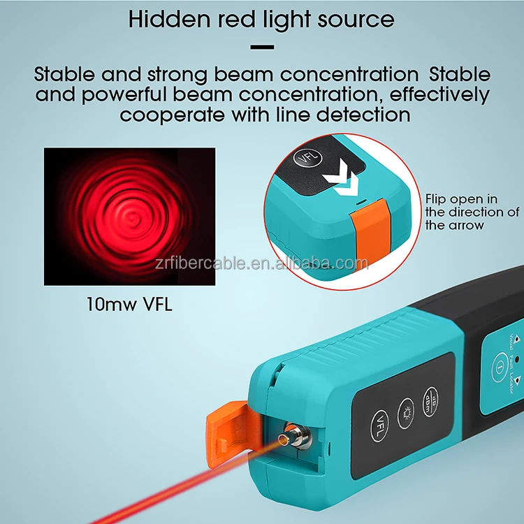 Cable Testing Equipment Fiber Optic Identifier 800-1700nm Live Fiber Detector Identifier With 4 Adapter Type