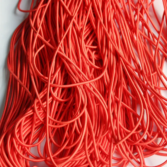  Factory Price Wholesale 2mm Colorful High-Quality Round Elastic Band Rope