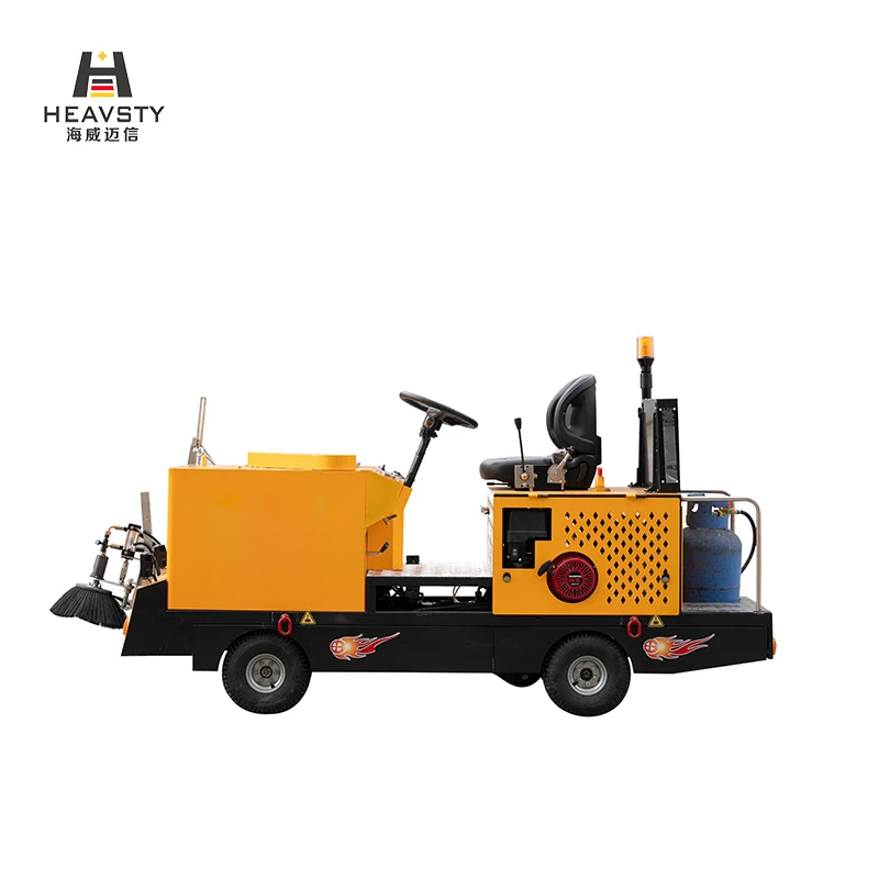 Ride on thermoplastic paint machine holt melt boiler marking road line equipment