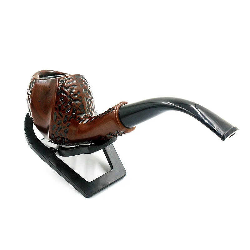 Wholesale New natural Classic Hand Carved Stylish Solid Wood pipe smoking wooden Tobacco pipe