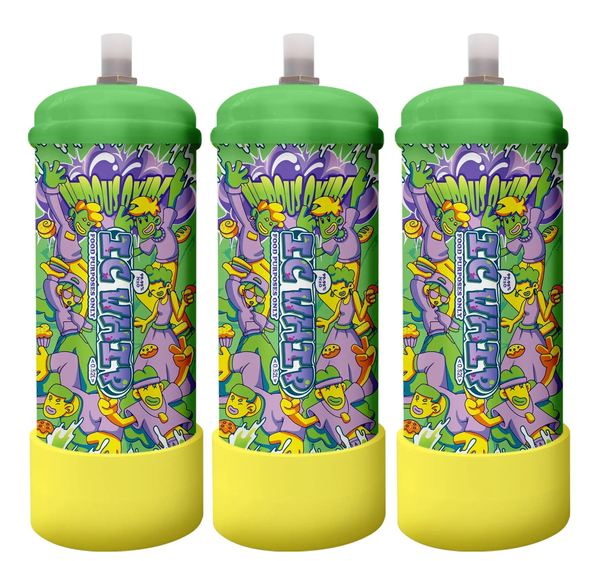 IC whip High Purity 99.95% Food grade 0.52L cream charger whipping cream for dessert tools Recyclable