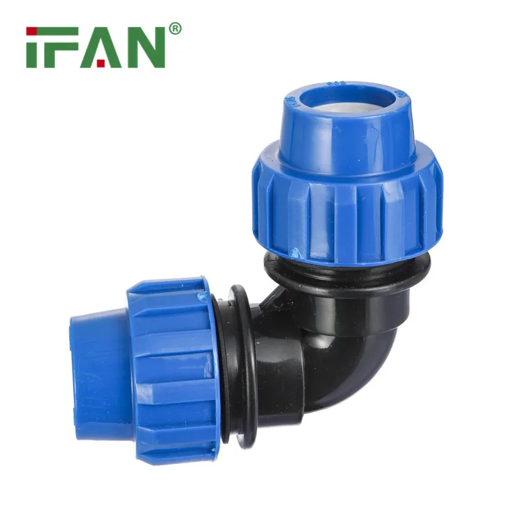IFAN ISO 4427 PE Water Pipe Coupling PN16 HDPE Pipe Fitting Irrigation PP Compression Fitting Reducer Compression Fitting