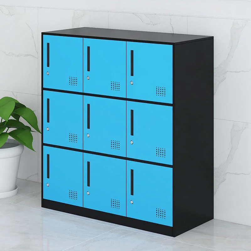 LAKSHYO 9 Doors multi-color metal furniture cabinet steel lockers for school dormitory office metal cabinet