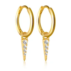 Real gold plated 925 sterling silver earrings