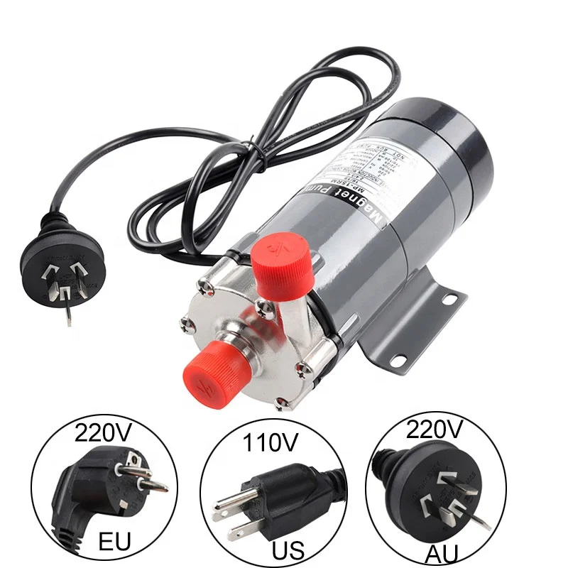 Stainless Steel Magnetic Drive Water Pump MP-15R for Beer Brewing with 110V/220V