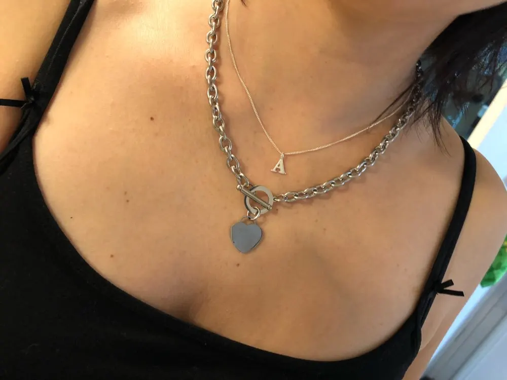 2025 горячая Распродажа вечное любовное письмо из нержавеющей стали колье ожерелья ювелирные изделия