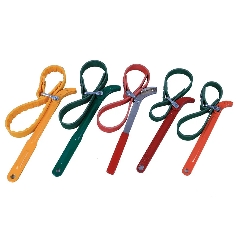 Auto Adjust Oil Filter Wrench Belt Chain Type 9 12 inch Universal Oil Filter Chain Wrench Tool Customized