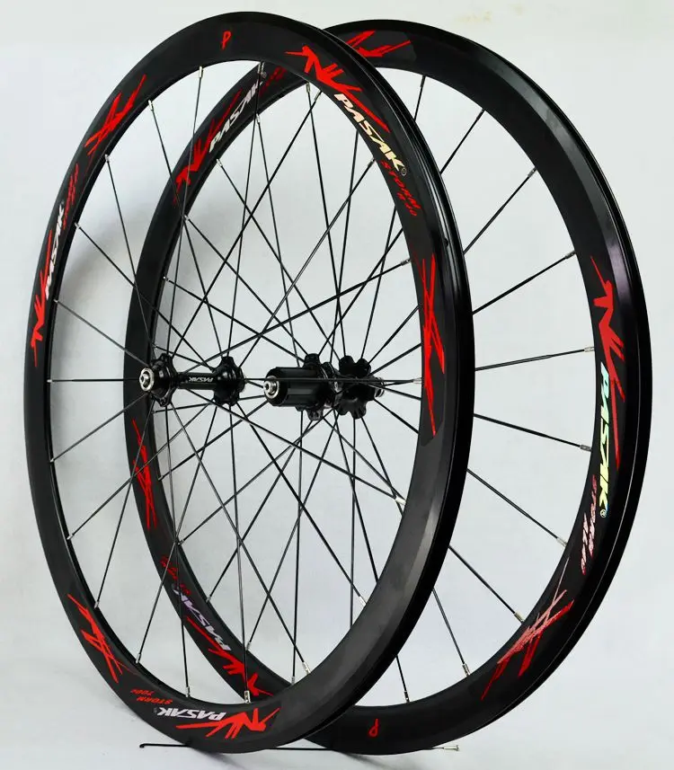 40MM flat bar ultra light Palin bearing road wheel set 700C road wheel set bicycle wheel 11 speed C brake V brake
