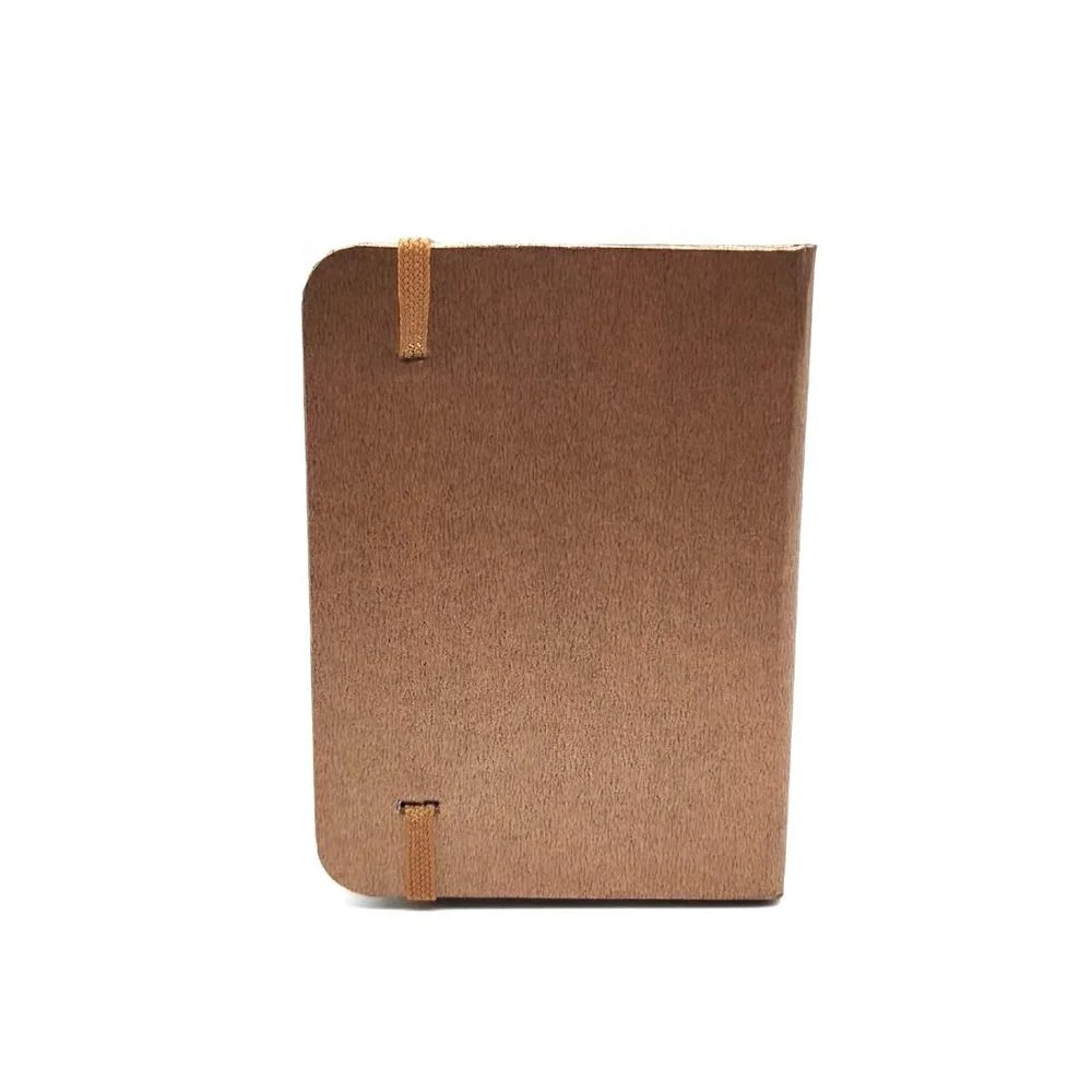 
Eco friendly custom paper cover blank pocket notebook with elastic belt 