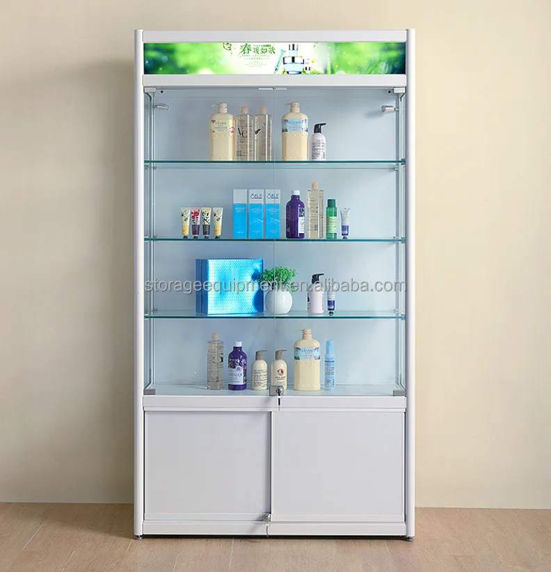 HOT SELLING aluminium glass rotating display case for shopping mall