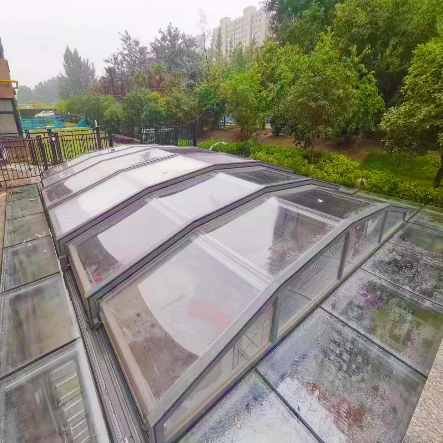 Aluminium alloy profile winter garden and glass house terrace system garden sun room