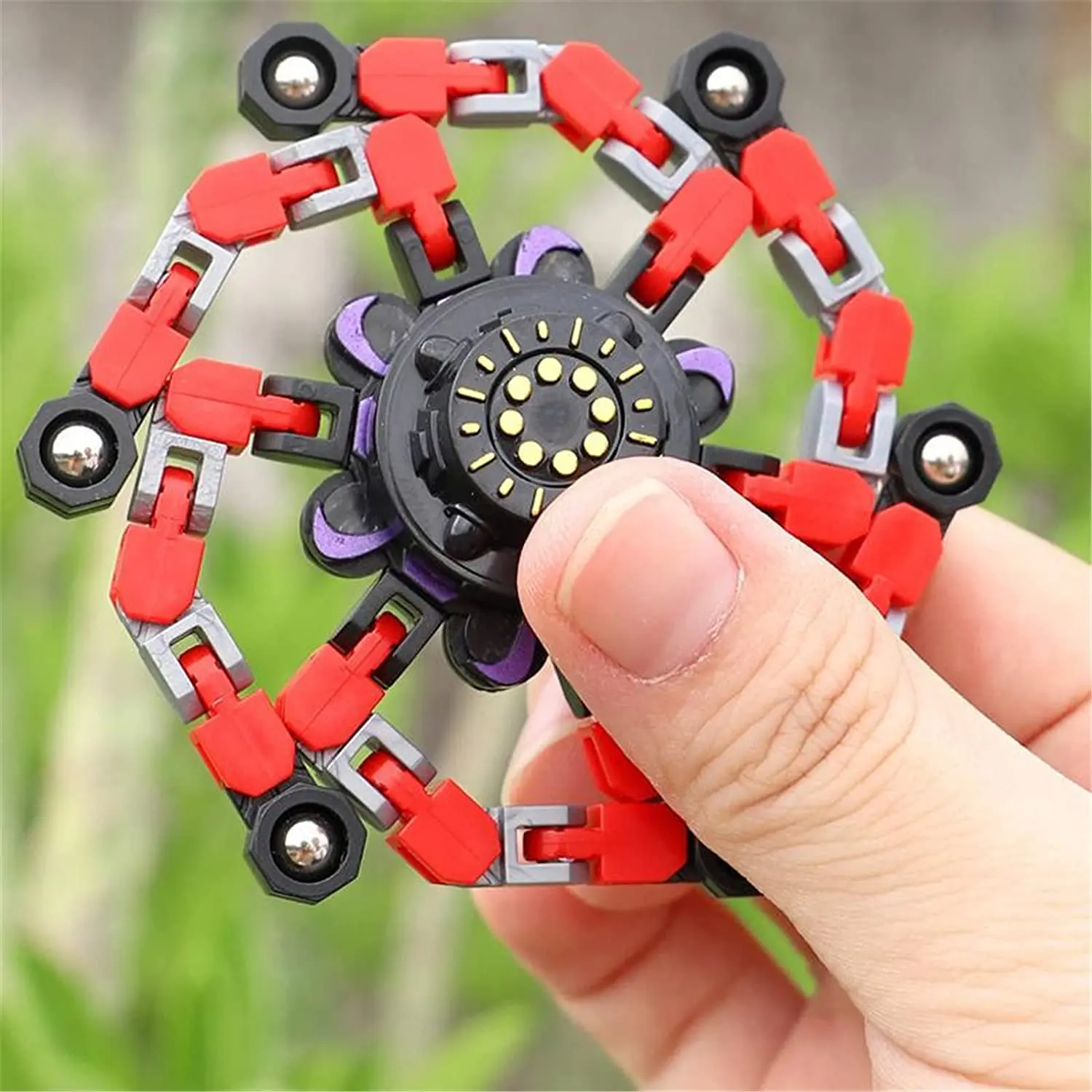 New Design Transformable Fingertip Gyros 4 colors Mechanical Fingertip Toy For Kids And Adults Finger Spinner Fidget Spinner