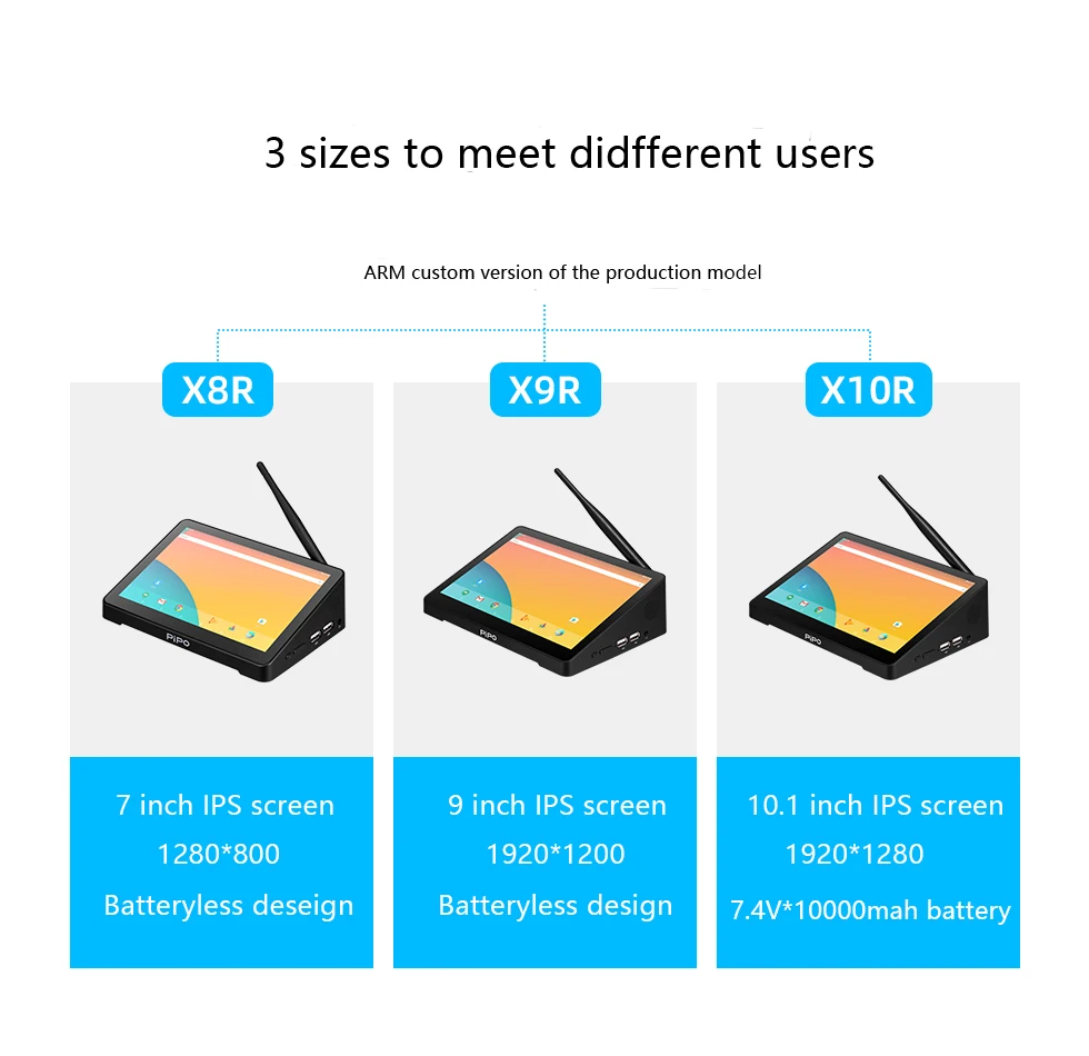 PIPO  X10R 10.1inch mini PC Android&Linux Optional OS  Rockchip 3399 6-core 4GM RAM 64GB ROM 10.1inch  mini pc