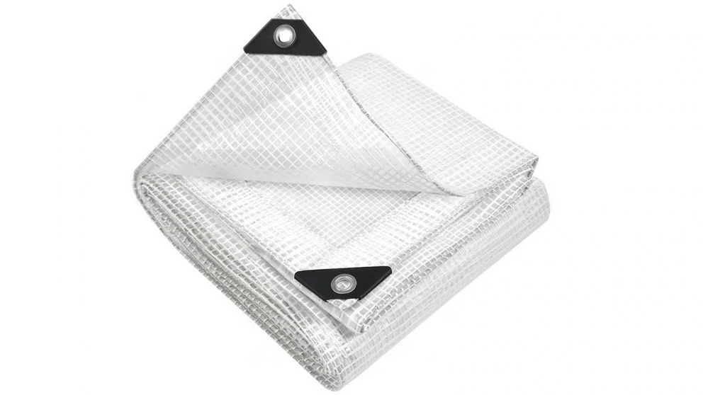 White Waterproof PE/PVC Tarpaulin Cover for Truck/Boat/Tent in China