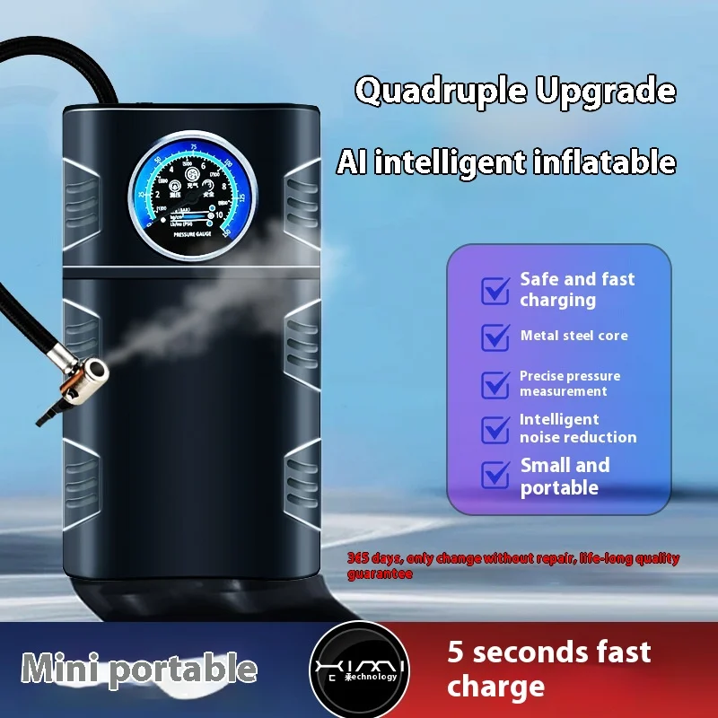 Portable Wireless Electric Car Tire Air Pump Handheld Wireless Car Air Pump for Cars and Bicycles