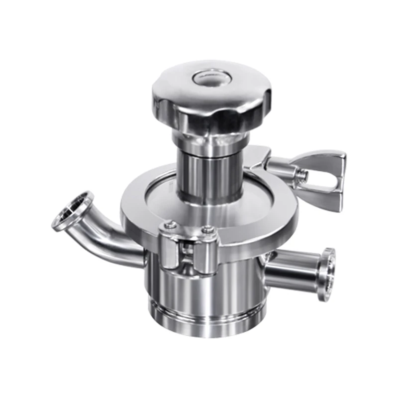 DONJOY Factory Direct Stainless Steel 316L Sanitary Manual Tank Bottom Radial Diaphragm Valve EPDM/ PTFE Seal
