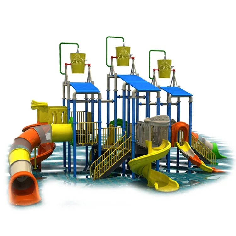 Aqua Park Amusement Playground Pool games spray splash slip toys Equipment Kids Water Park Slides