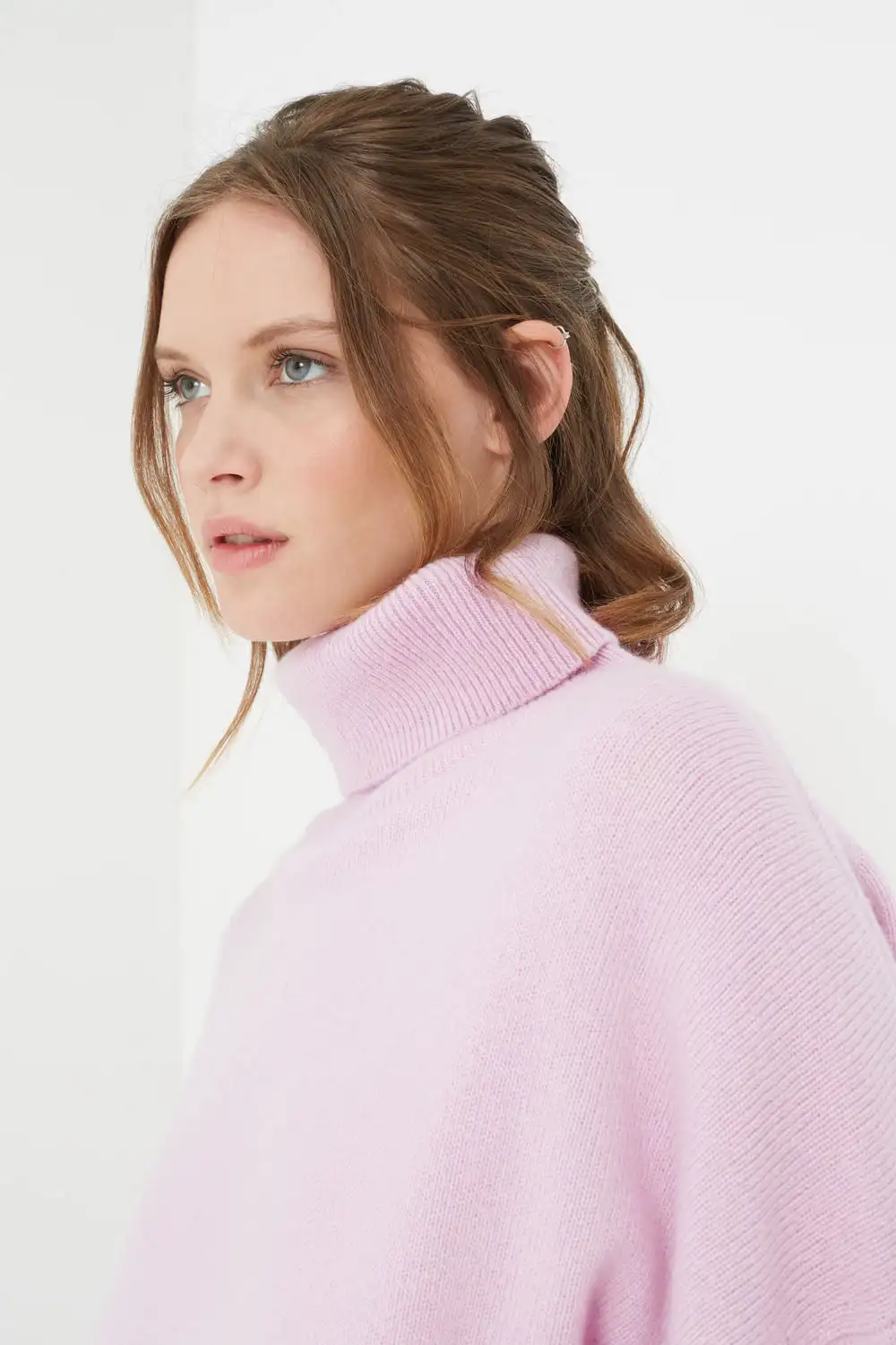 2023 Professional Manufacturer custom womens turtleneck wool pullover sweaters cashmere sweater for women