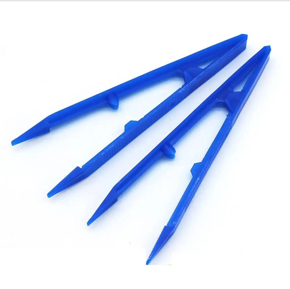 Пищевой одноразовый пластиковый Хирургический пинцет, медицинский пинцет