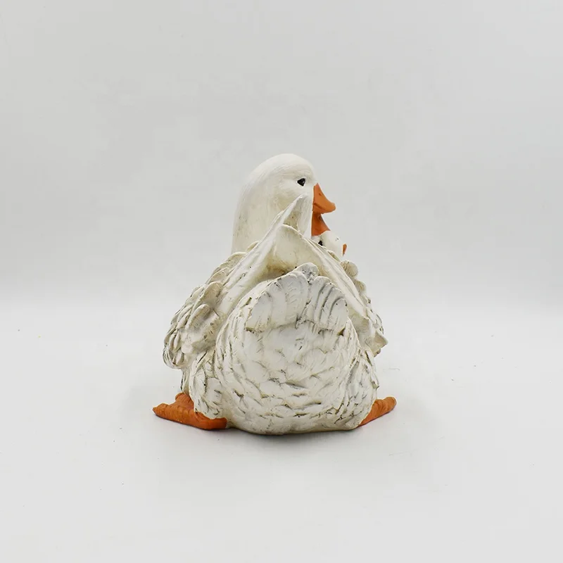 
Creative Animal Sculpture Resin Duck Family Figurines Garden Resin Ornament 