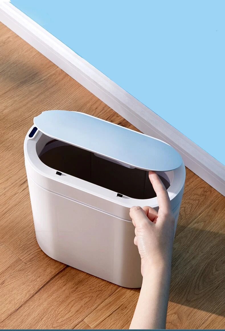 Popular Modern Induction automatic sensor operation 7L plastic Trash Bin kitchen bathroom touchless hotel smart trash can