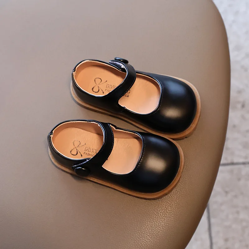 Осень 2022, новинка, Детская Классическая обувь для девочек 1-3-6 лет, обувь принцессы с мягкой подошвой, Детская школьная обувь на платформе