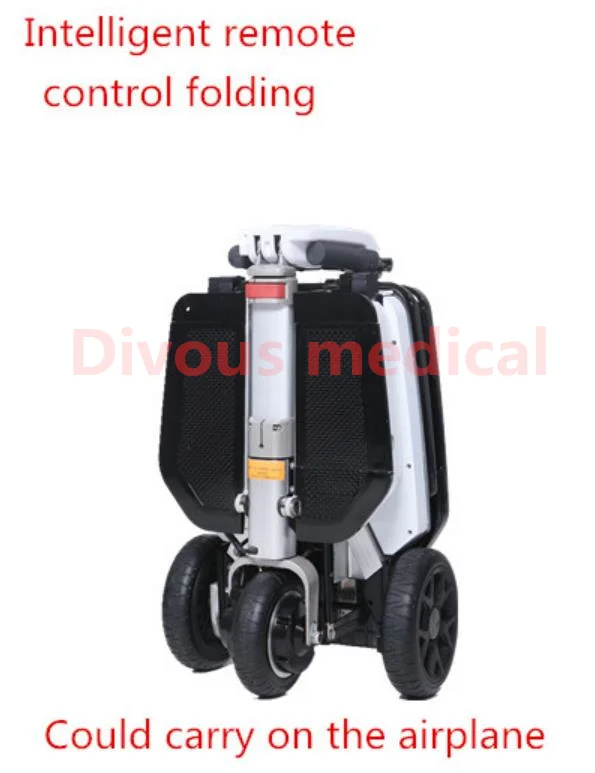 Suitcase Portable Remote Folding Electric Scooter For Disabled Mobility Cycling Available On Plane