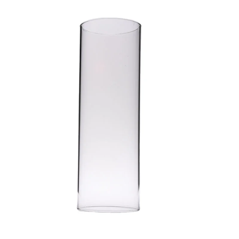 Heat Resistant Transparent Borosilicate Glass Cylinder Lamp Shade Tube for Pendant Lamp Candle Lamp Cover