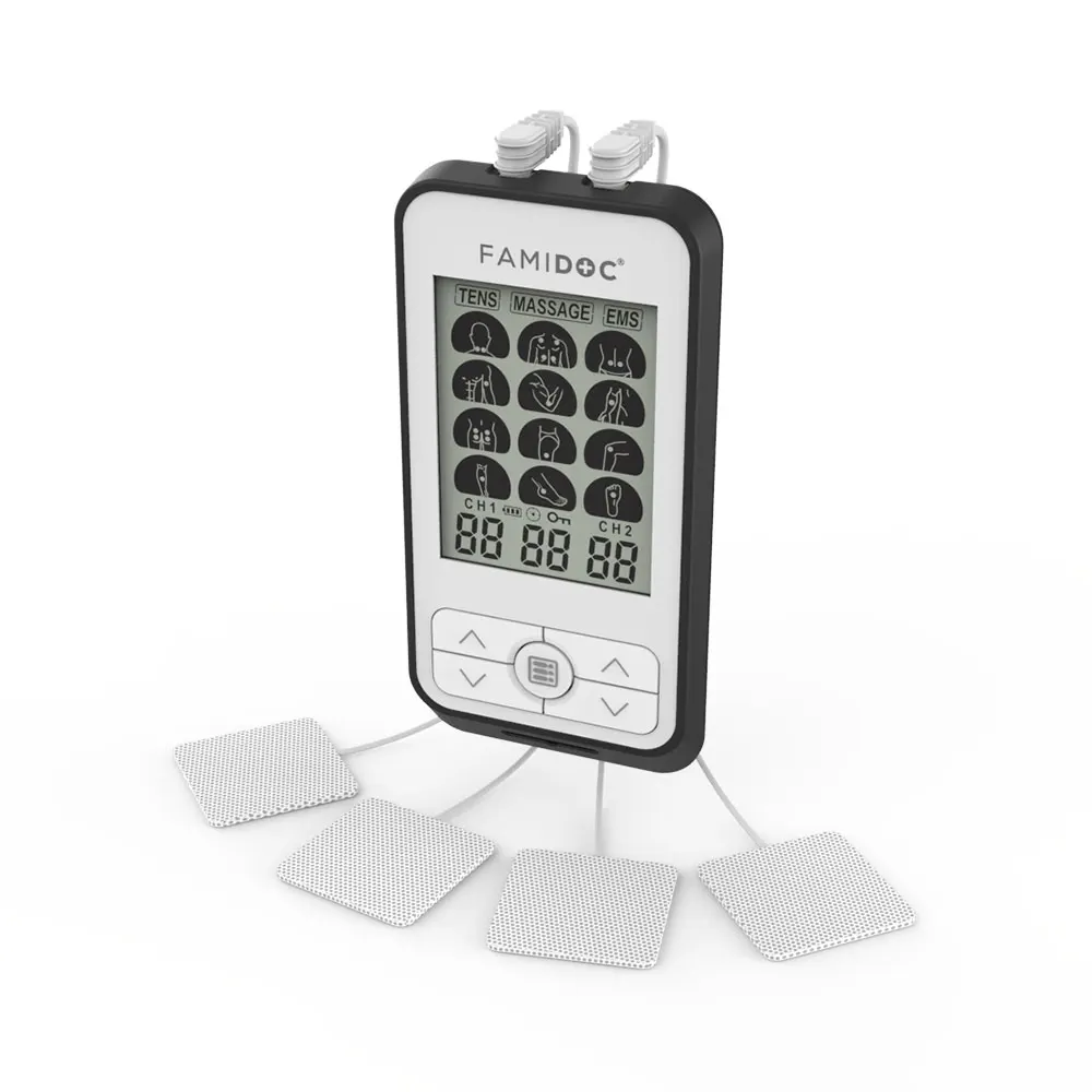 FAMIDOC Body Massage Physical Therapy Equipment Machine Massage Electronic Pulse Muscle Stimulator Tens Unit Physiotherapy