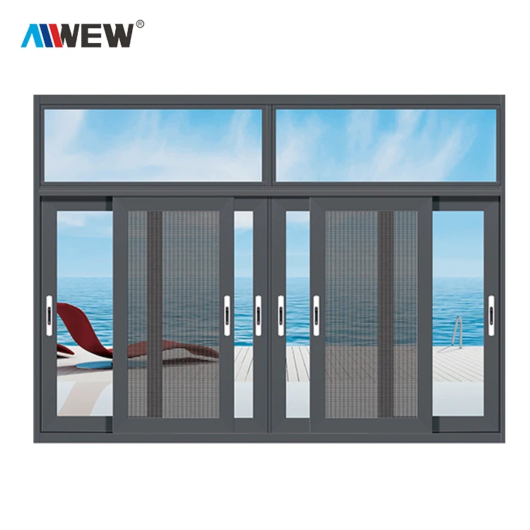 Горячая продажа двери гриль дизайн алюминиевые рамы интерьер раздвижные окна застекленные рамки стандарт двойное стекло с низкой ценой