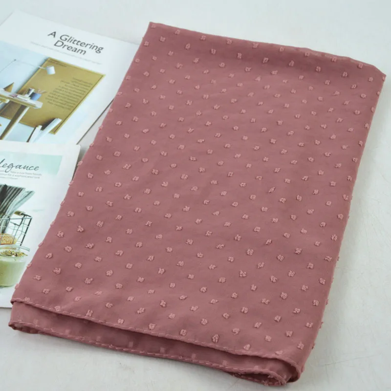 Fashion 20colors Pom Chiffon Hijab muslim stylish lady georgette scarf