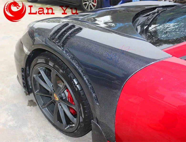 HALF CARBON FIBER FRONT FENDER FOR 2016-2018 PORSCHE CAYMAN 718