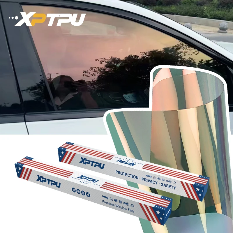 Sample One Car Size Color Change Chameleon Films Red Heat Rejection Nano Ceramic Window Tint