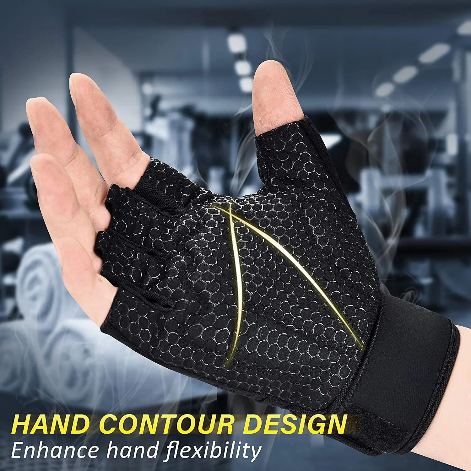 Pink Breathable Weight Lifting Gloves Women Thickening Palm Pad Workout Gym Gloves with Wrist Support Grip for Fitness