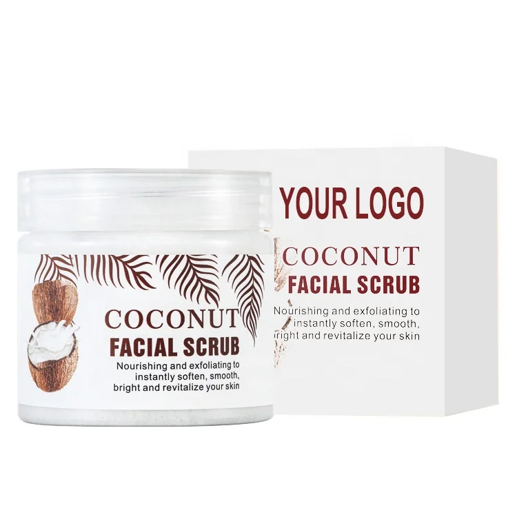 Gently Exfoliating Sugar Turmeric Facial Scrub Skincare Beauty Product for Acne Scars Dark Spots Reduction Brightening Polish