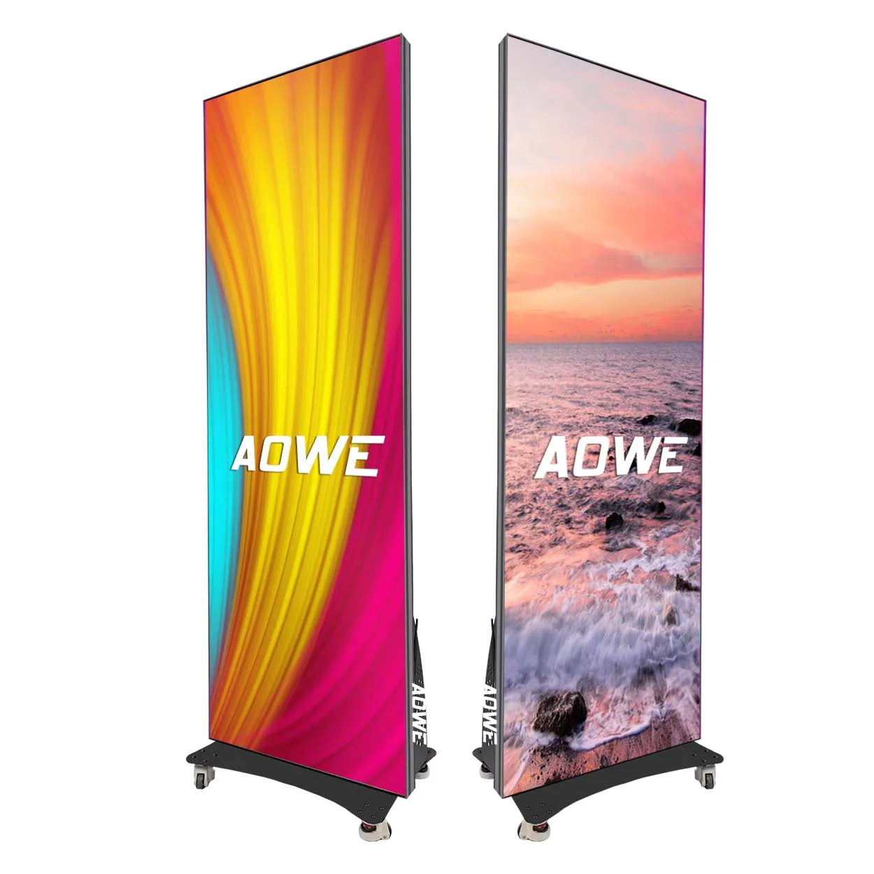 China P1.86 P2 P2.5 Floor Standing LED Poster Display indoor and outdoor led signage