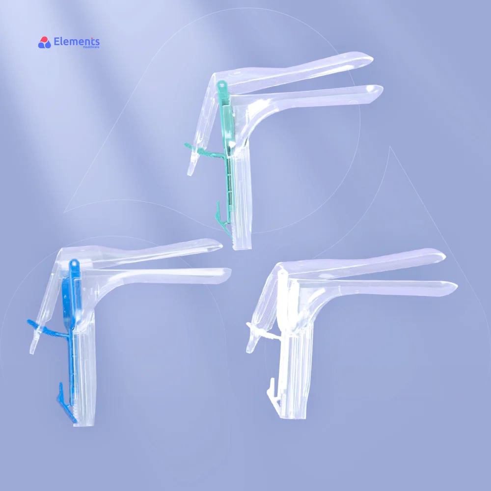 Different Sizes Medical Disposable Vaginal Speculum with light Sterile plastic Vaginal Speculum Source Disposable Speculum