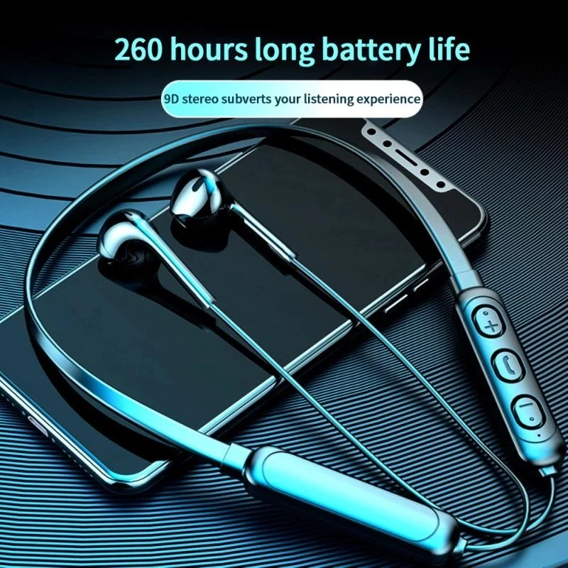 New wireless Bluetooth headphone halterneck Stereo noise cancelling Universal 5.0 Sports headset