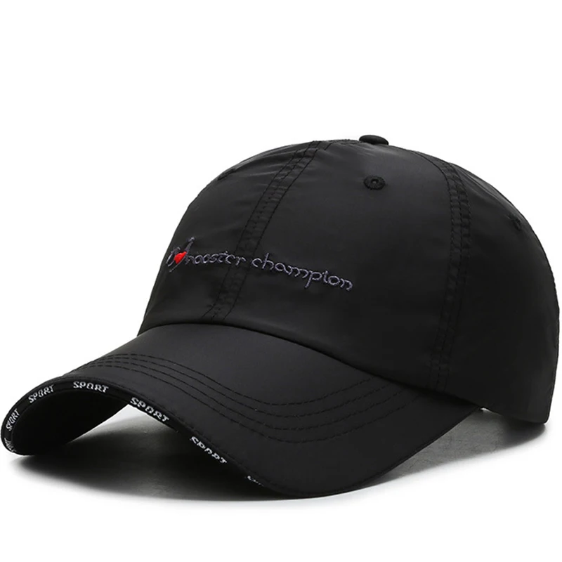 
Stock design flat embroidery 100% polyester high quality fashion sport running cheaper baseball cap sandwich 