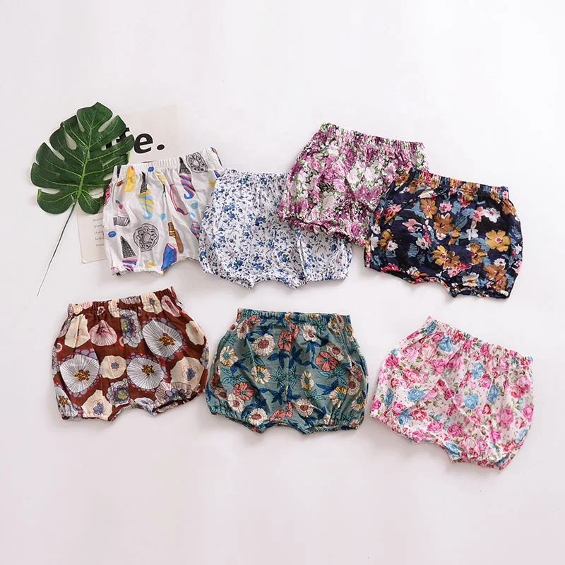 
Summer Newborn Baby Boy Girls Short Toddler Cotton Summer Bloomers PP Pants Children Kids Solid Shorts 