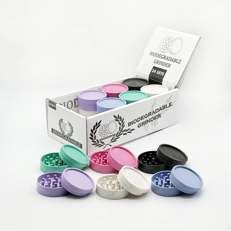 new packaging  custom logo degradable smoking grinder tobacco grinder