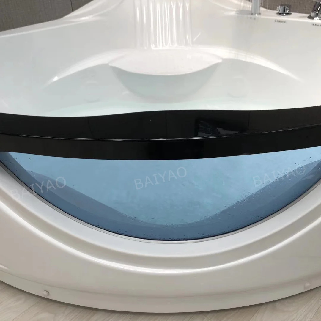 Ultimate Sale 2 Persons Whirlpool Massage Bathtub Indoor Acrylic Corner Jaccuzie Water Bath Spa