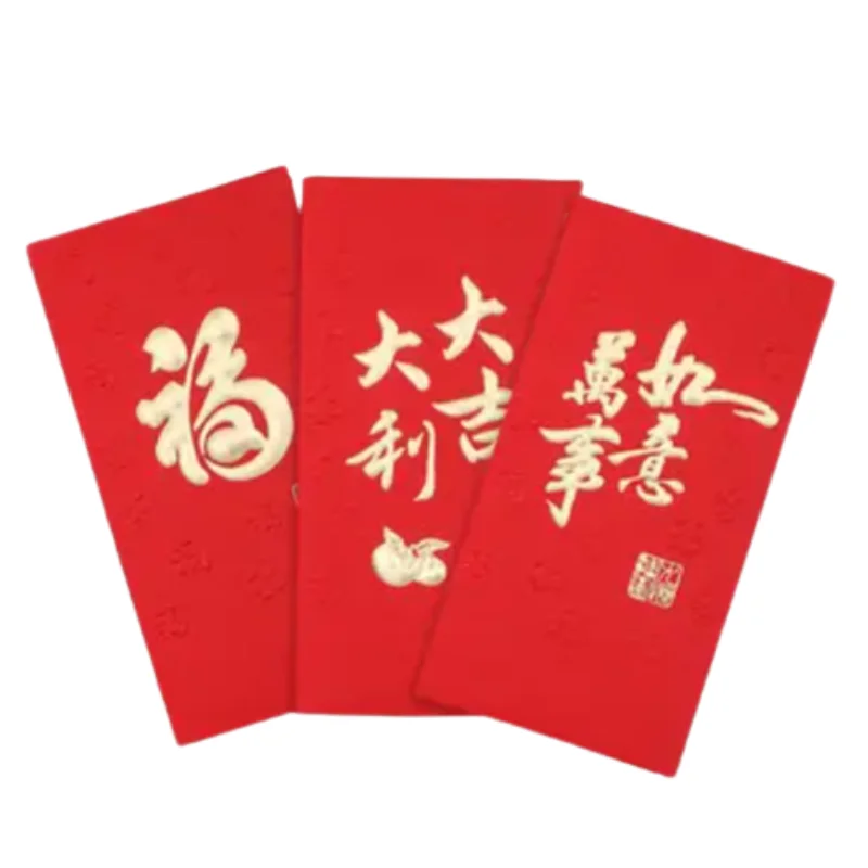 2024 Dragon Chinese New Year Lucky Money Hongbao Custom Design Red Packet Angpao