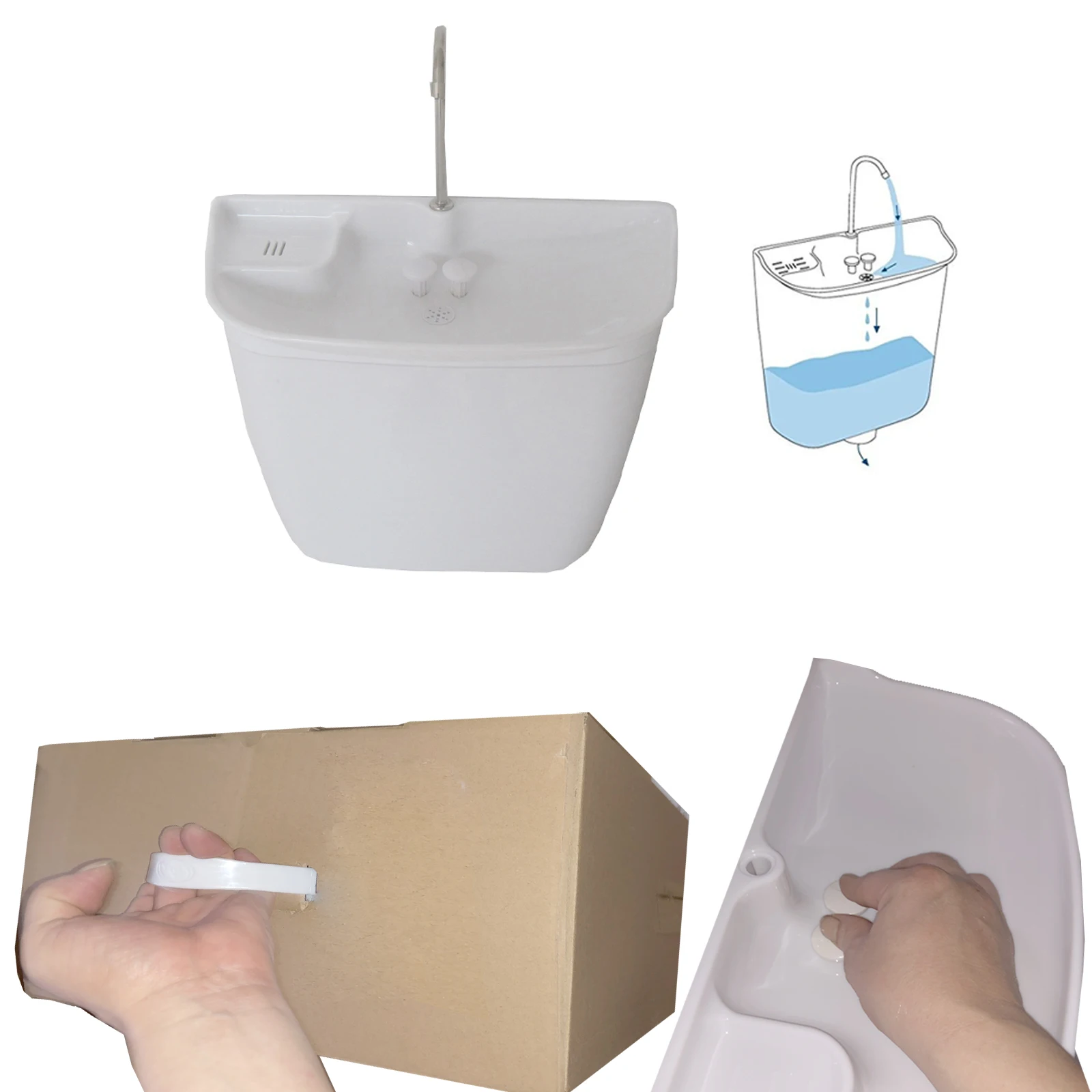 hand wash sink bathroom wash basin in tank lavatory sanitary lave mains lavabo single tap handfree sink  cistern for squat pan