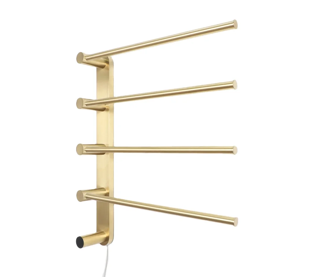 Luxury  Stainless Steel Gold Spa Bath Towel Bars Heated Towel Rack  Heated Towel Rails
