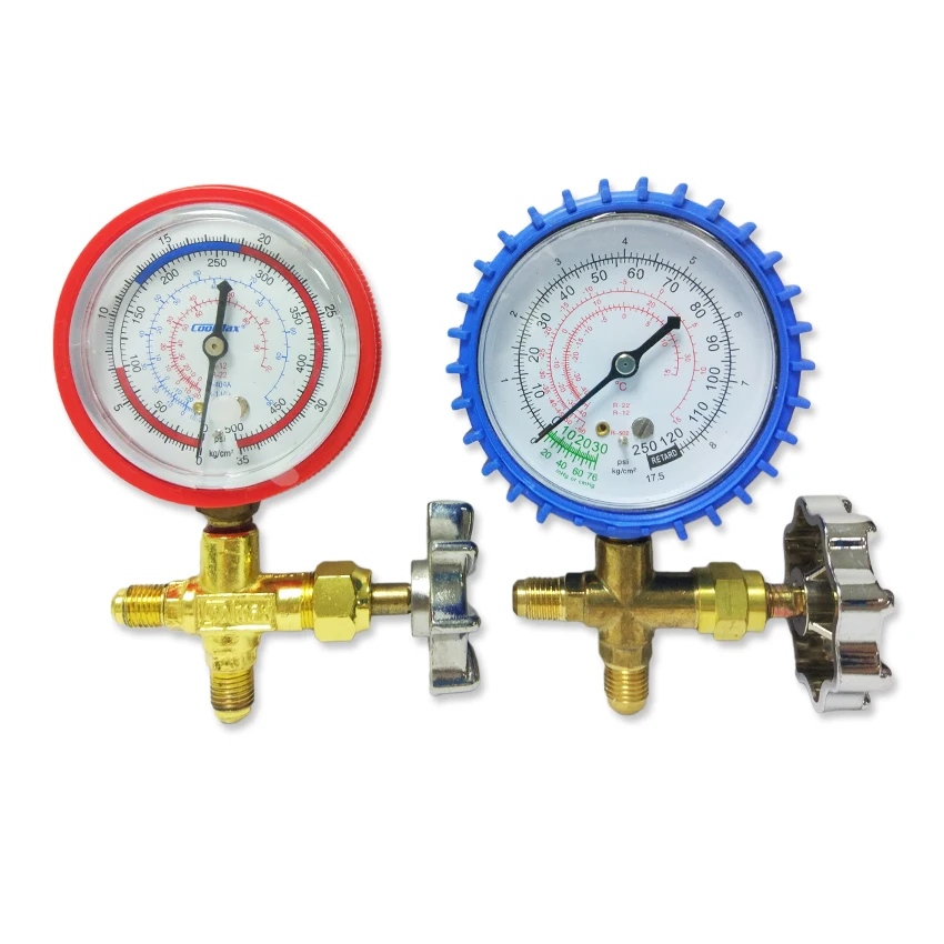 Best Seller Refrigeration Brass Single Manifold HVAC R134a Digital Manifold Pressure Gauge With Valve
