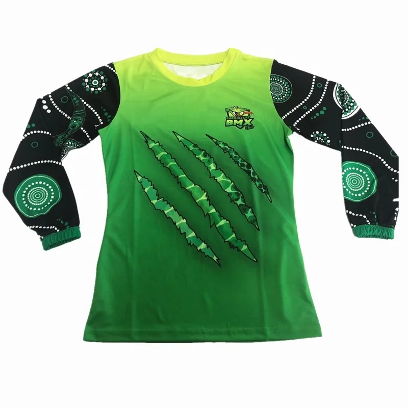 Custom Moto LS Sport T Shirt Polyester Team Motorcycle Shirt Zipper Manufacturer